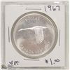 Image 1 : 1967 SILVER DOLLAR COIN.