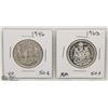 Image 1 : 1946 AND 1963 SILVER FIFTY CENT COINS.