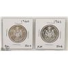 Image 1 : 1960 AND 1961 SILVER FIFTY CENT COINS.