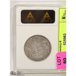 1946 FIFTY CENT COIN ANACS GRADED EF40