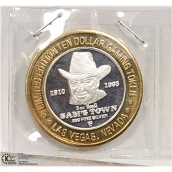 LAS VEGAS SAMS TOWN CASINO .999 SILVER $10