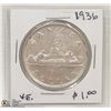 Image 1 : 1936 SILVER DOLLR COIN.