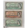 Image 1 : SHEET OF 1954 ONE AND TWO DOLLAR BILLS