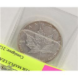 TROY OUNCE SILVER MAPLE LEAF COIN