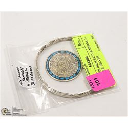 .925 SILVER BRACELET & MEDAL
