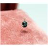 Image 4 : 73)14KT WHITE GOLD BLACK DIAMOND SOLITAIRE PENDANT
