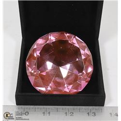 DIAMOND SHAPED PINK CRYSTAL