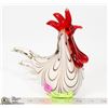 Image 1 : ART GLASS ROOSTER 8" TALL