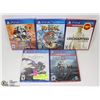 Image 1 : LOT OF 5 PS4 GAMES INCLUDES: DARK SIDERS,