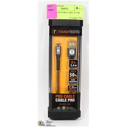 TOUGH TESTED PRO CABLE 8' USB