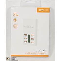 30W QUICK CHARGE 6 USB OUTPUT CHARGER