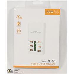 30W QUICK CHARGE 6 USB OUTPUT CHARGER