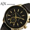 Image 1 : NEW ARMANI EXCHANGE 46MM BLACK DIAL MSRP $311
