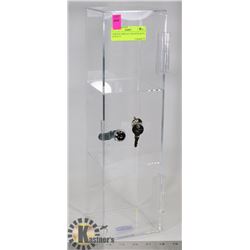 ACRYLIC DISPLAY CASE WITH KEYS 4-3/4 X 17"