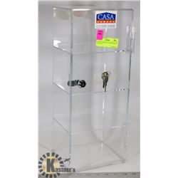 ACRYLIC DISPLAY CASE WITH KEYS 7" X 17-1/2"