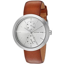 NEW MICHAEL KORS 39MM SILVER DIAL 2-CHRONO MSRP $269