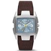 Image 2 : NEW DIESEL BLUE DIAL/ BROWN LEATHER BAND MSRP $249