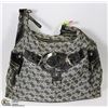 Image 1 : AUTHENTIC BLACK & GREY GUESS HANDBAG -