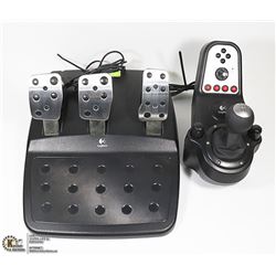 LOGITECH GEAR SHIFTER CONTROLLER & FOOT PEDDLE