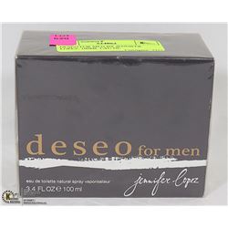DESEO FOR MEN BY JENNIFER LOPEZ, 100ML EAU DE