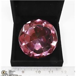 DIAMOND SHAPED PINK CRYSTAL