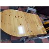 Image 2 : PINE TABLE WITH TWO FOLD DOWN LEAVES 31 X 26