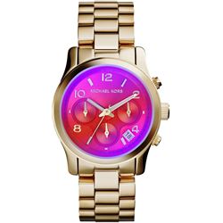 NEW MICHAEL KORS 38MM 3-CHRONO PINK DIAL MSRP $340