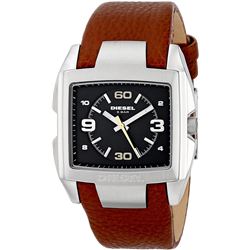 NEW DIESEL MIDSIZED BROWN LEATHER STRAP MSRP $249
