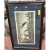 Image 1 : ROSEWOOD FRAMED "EAGLE IN FOREST LOON