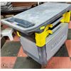Image 2 : RUBBERMAID CART WITH STORAGE DRAWERS, SLIDING