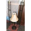 Image 1 : LOT OF 3 CD RACKS AND TABLE LAMP