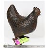 Image 1 : CAST IRON CHICKEN FIGURE 7" TALL