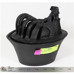 CAST IRON COOK POT 8"  TALL