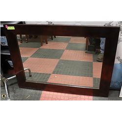WOOD FRAMED WALL MOUNTABLE MIRROR -