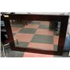 Image 1 : WOOD FRAMED WALL MOUNTABLE MIRROR -