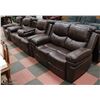 Image 1 : NEW NORWICH BROWN LEATHERETTE RECLINING DROP DOWN