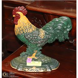 CAST IRON ROOSTER DOOR STOP 11" TALL