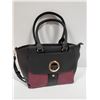 Image 1 : NEW BLACK & BURGANDY LADIES HANDBAG WITH