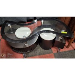 MODERN COFFEE TABLE - UNIQUE DESIGN, 2 SMALL