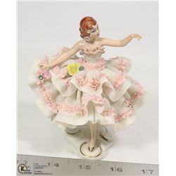 DRESSDAN DANCING LADY FIGURINE
