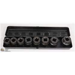 CASE OF 8 1"-1.5" IMPACT SOCKETS.