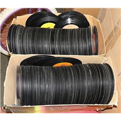 2 BOXES OF VINTAGE 45 RPM RECORDS