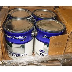 CASE OF CONCRETE STAIN GREY - 4 GALLONS PER CASE