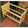 Image 1 : YELLOW DOLL CRIB FRAME  13-1/2" X 25-1/2"