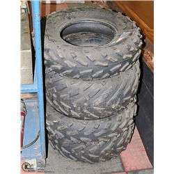 4 QUAD TIRES NO HOLES FT TIRES=25X8-12