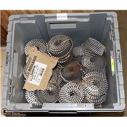 50 POUND BOX BOSTITCH COIL NAILS 1-1/2"