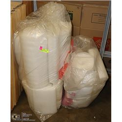 LOT OF 2 BAGS OF FOAM AND BUBBLE WRAP AND PACKING