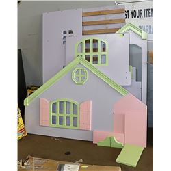 DOLLHOUSE LOFT BED, COMES DISSASSEMBLED WITH