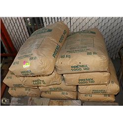 LOT OF 10 BAGS OF IMASCO FINISH COAT STUCCO MIX