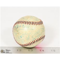 UNKNOWN UNAUTHENTICATED AUTOGRAPHED BASEBALL